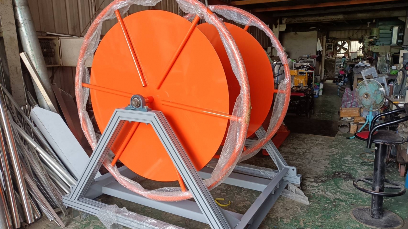 捲索機 ECO-BR1，可捲固體填充式攔油索ECO-FB650 120M